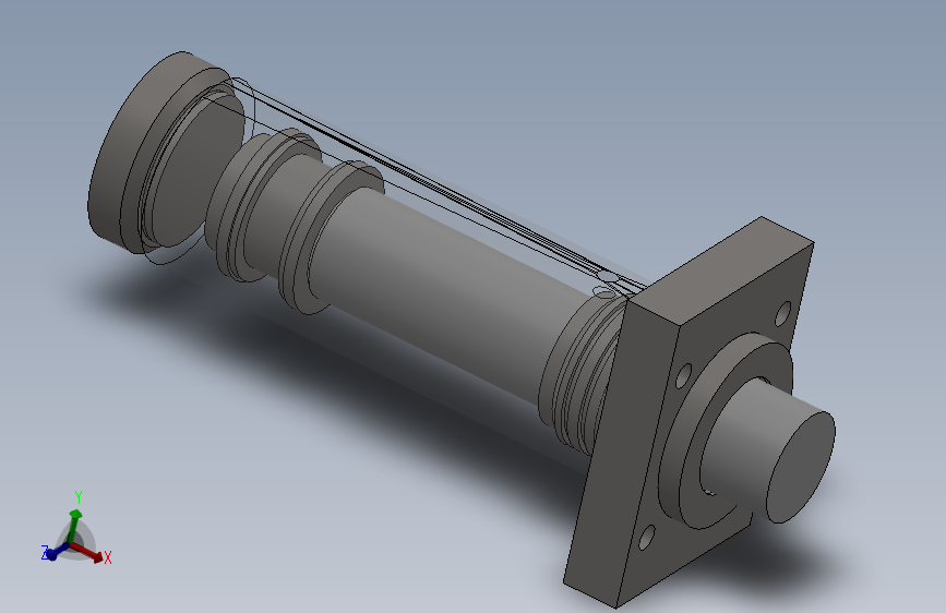 焊接式液压缸（前法兰安装）65x48x135毫米