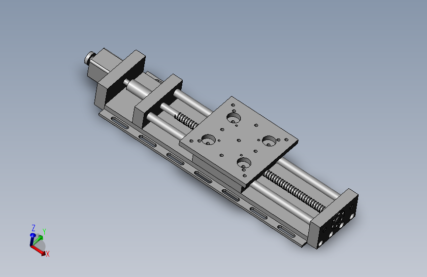 安装平移滑台 平移平台 安装平台三维solidworks建模3D模
