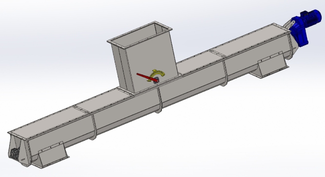 500x6000 mm 双卸料螺杆