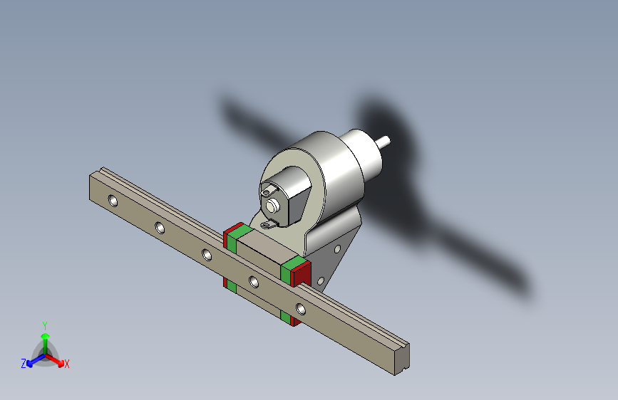 将16GA25直流电机安装到LML9B线性轨道块的适配器