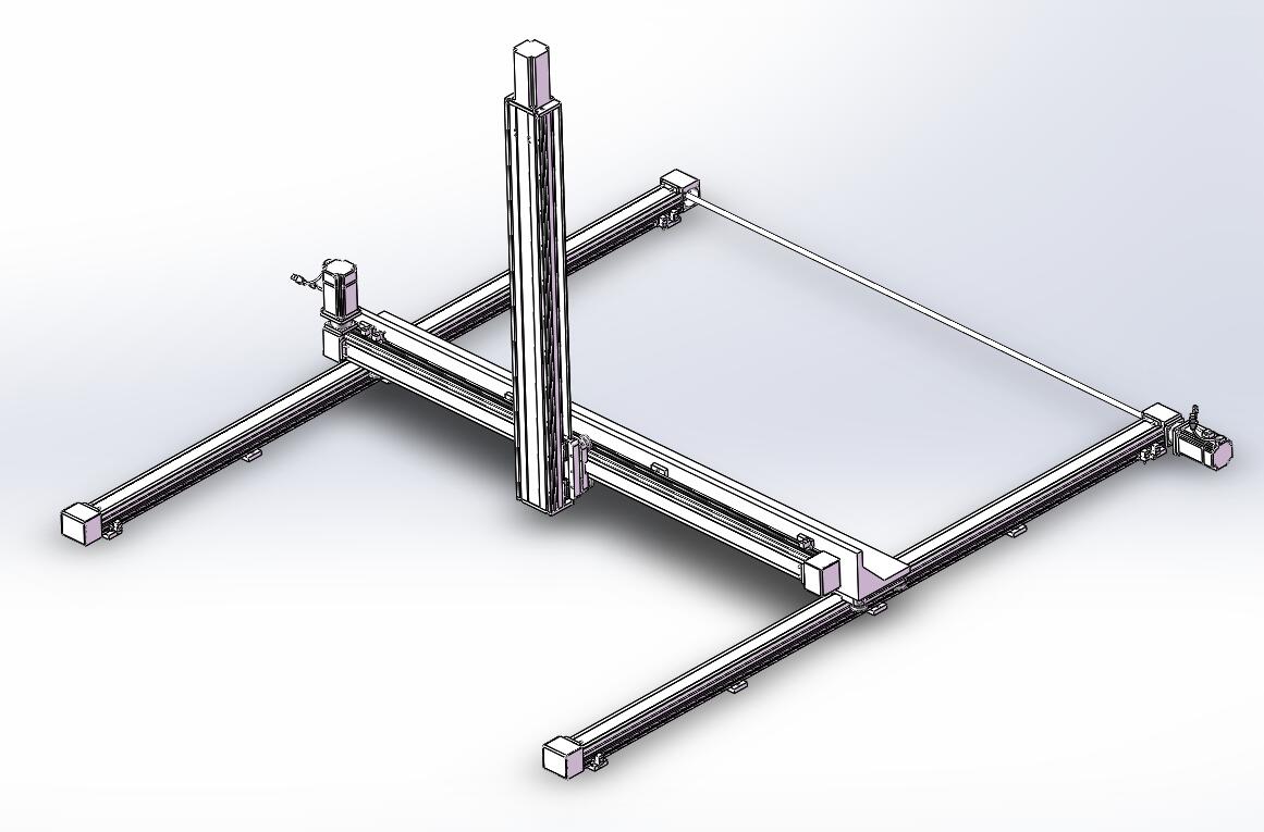 双X轴同动龙门模组产品上下料机械手