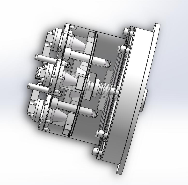 五轴铣床专用气动卡盘