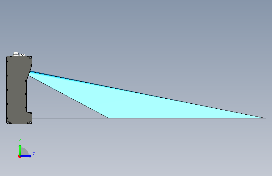 3D线激光三维 左侧视图