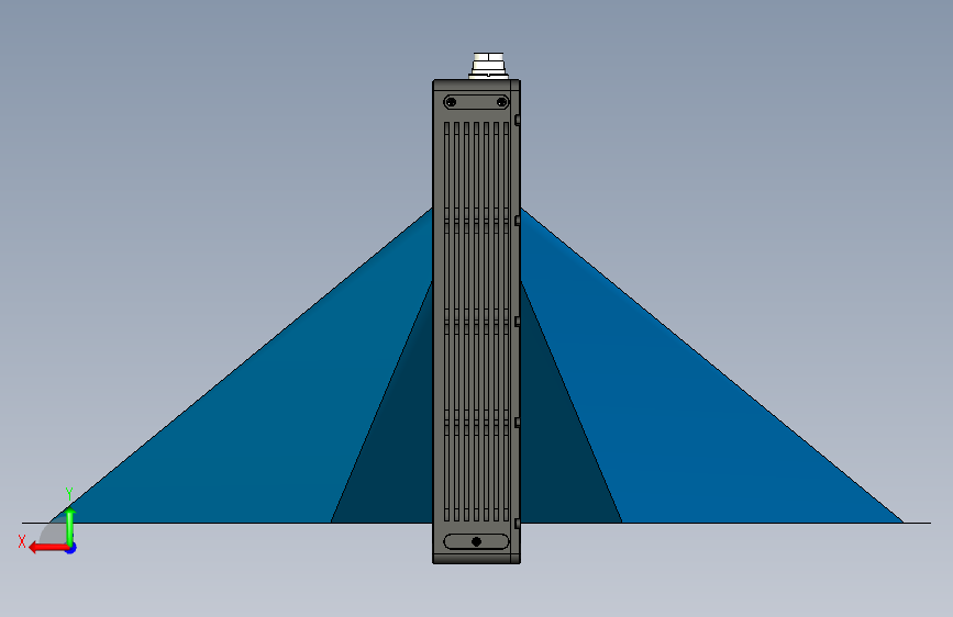 3D线激光三维 背面视图