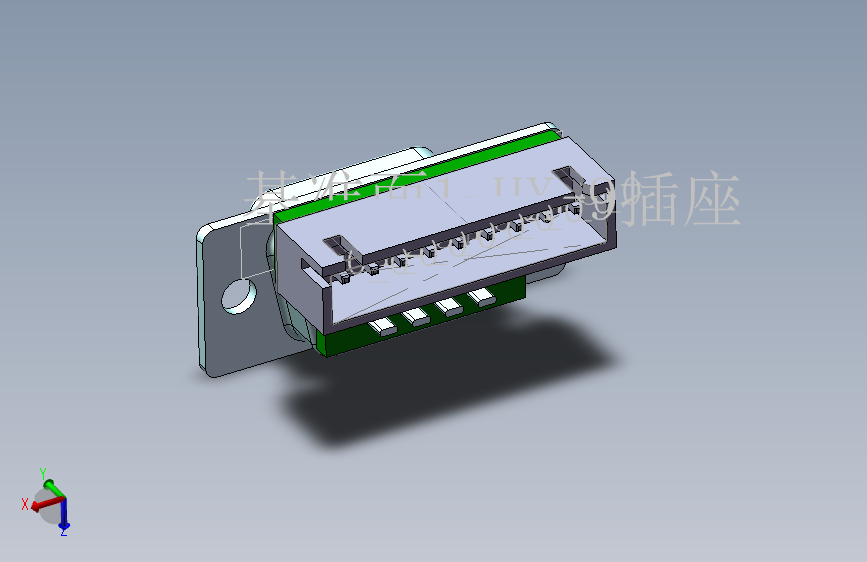 线座DB9FAA直脚插孔