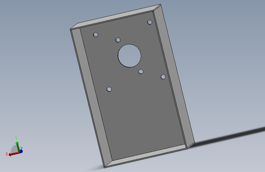 电源旋钮安装钣金