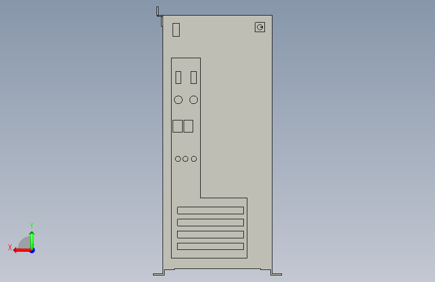 524-10-0000-X1-YANHUA-IPC-7120-30ZBE-701G2-I7-2600-4G-500G-88K-K(2) 背面视图