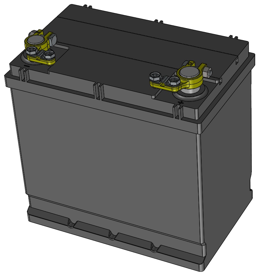 车载蓄电池模型12v40ah
