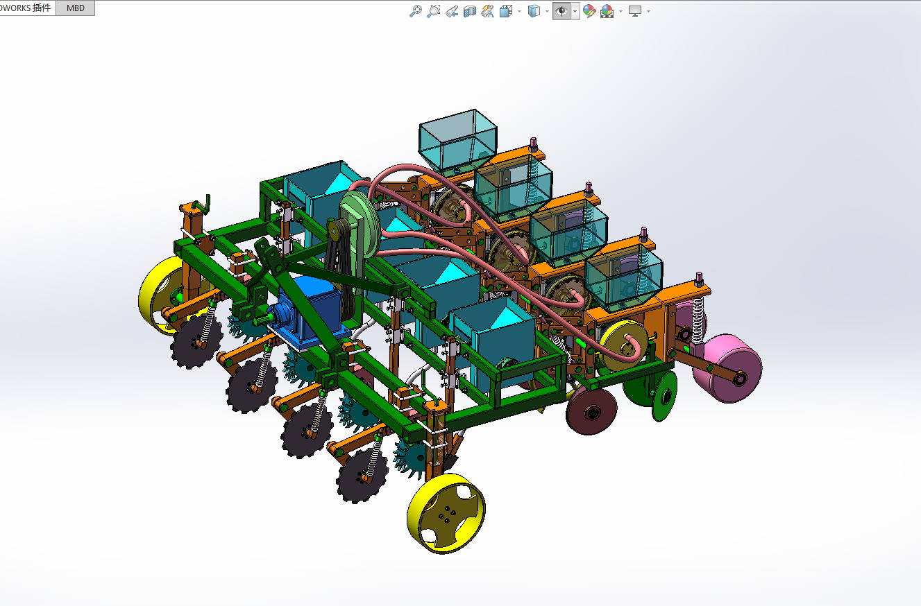 气吸式玉米精密播种施肥机设计 MF1472983
