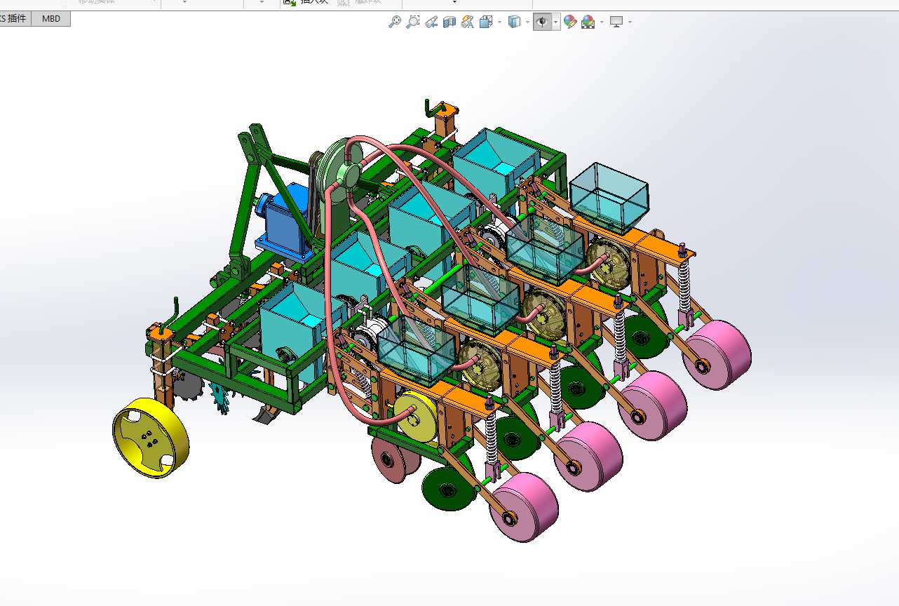 气吸式玉米精密播种施肥机设计 MF1472983