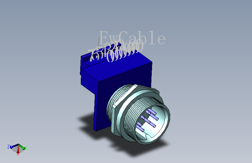 八芯金属插头PLT-168-R