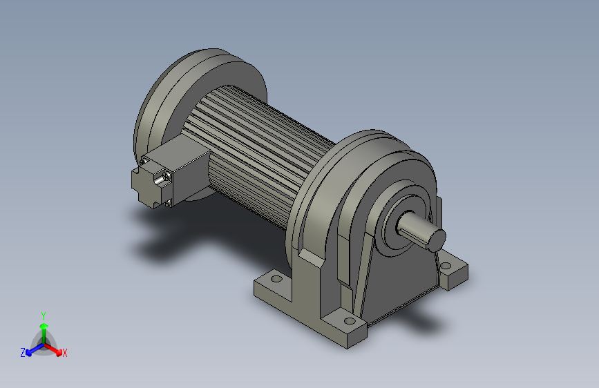 CHS卧式附三相铝铁壳(刹车)马达减速机CH150020SBG1LD