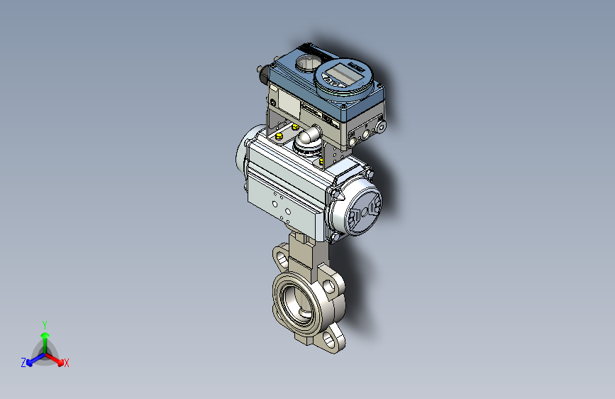 B2001153-Burkert 8802 型号，DN50 蝶阀，带气动控制器和电动执行器