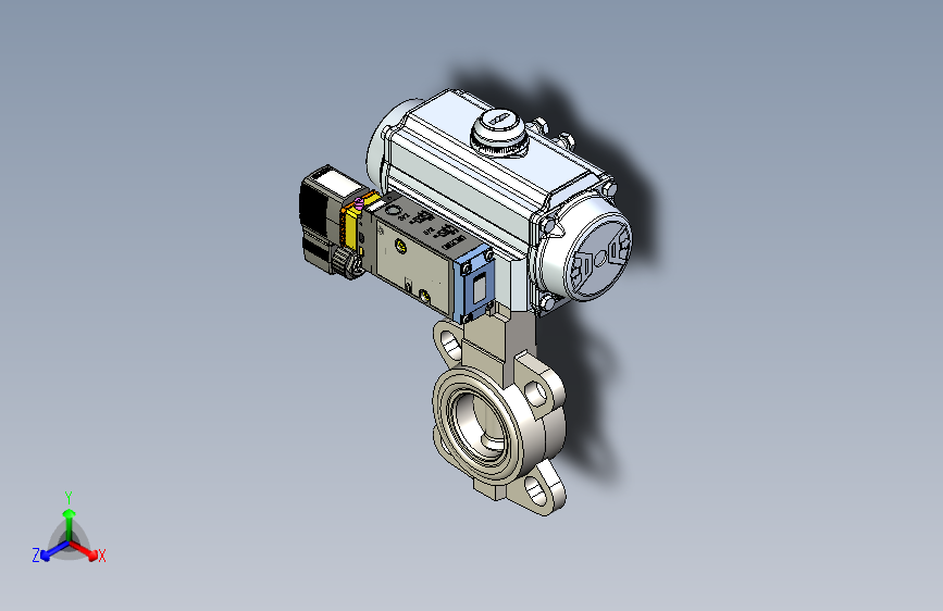 B2001154-Burkert 8803型气动执行器和导阀的气动蝶阀