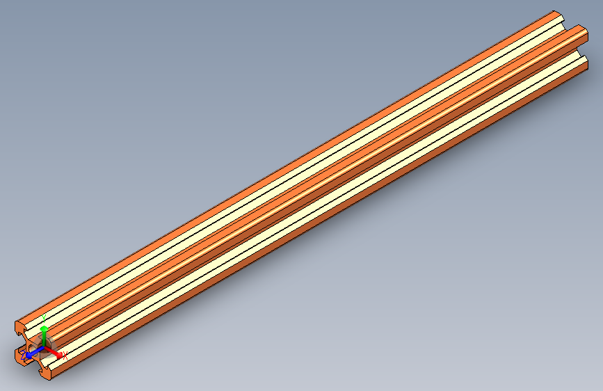 B2001190-铝型材 20 毫米 x 20 毫米
