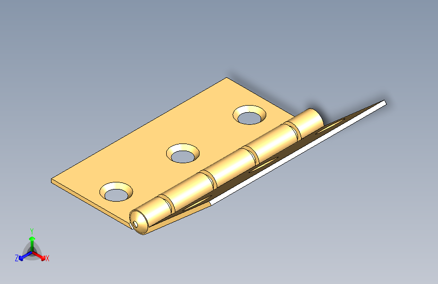 B2001222-Hafele 354.12.906 侧装铰链，钢制，黄色铬酸盐，50x50mm