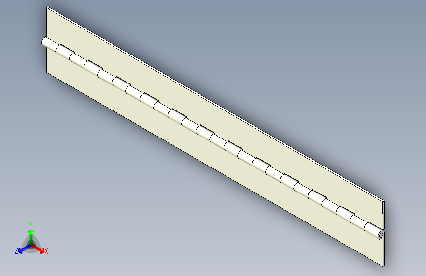 B2001227-钢琴铰链 - 页脚铰链