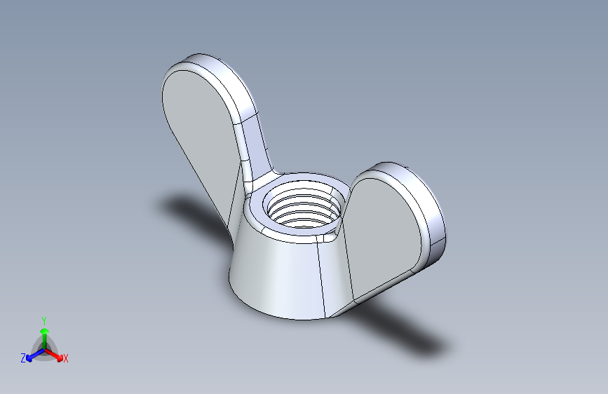 B2001228-蝶形翼形螺母 M16