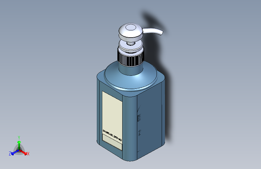 B2001315-方形瓶形状洗发水瓶