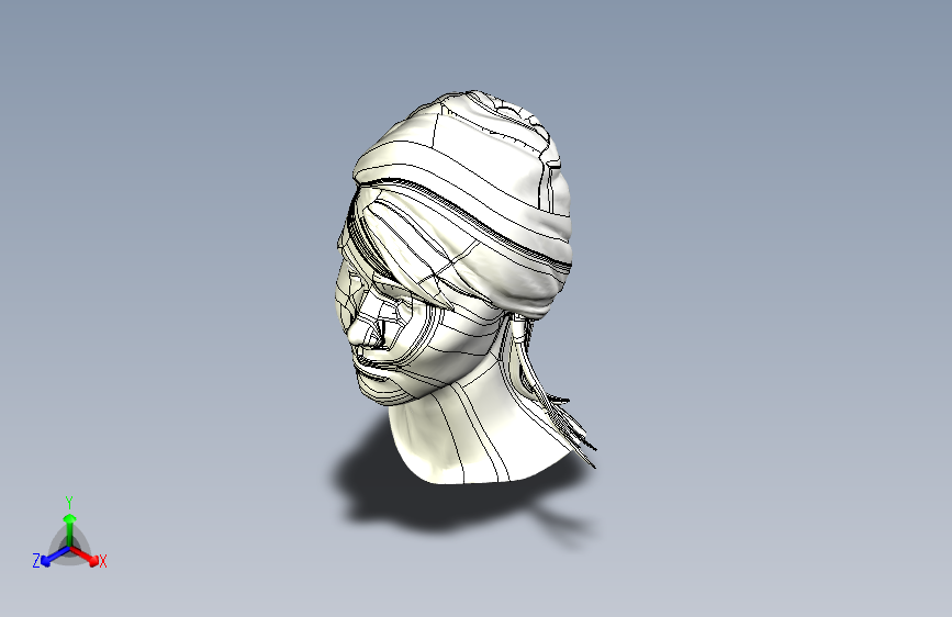 B2001493-女性雕塑转换