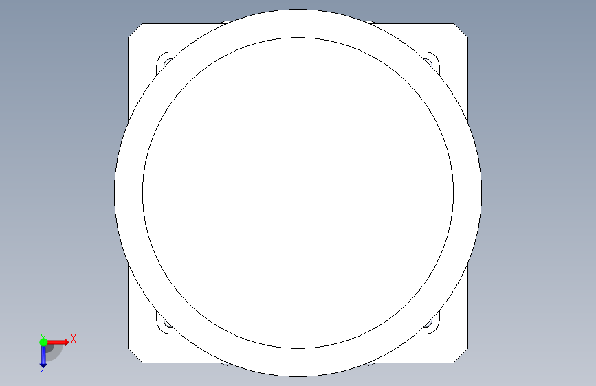 B2001587-按钮开关 4针 12mmx12mm 俯视图