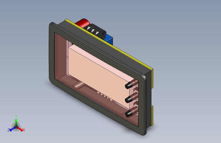 B2001595-4位红色LED继电器输出累加器，12V直流（脉冲开关-0-9999）