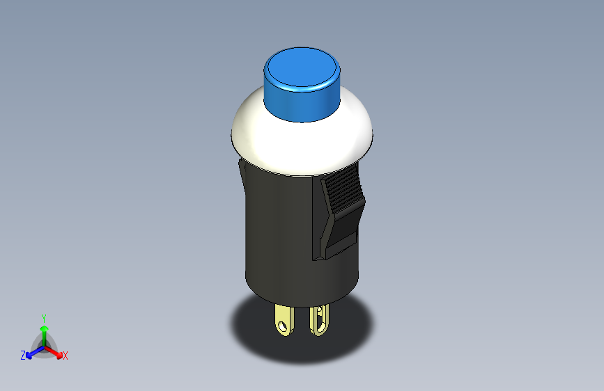 B2001612-带LED的按钮开关 PS001-N11NAW