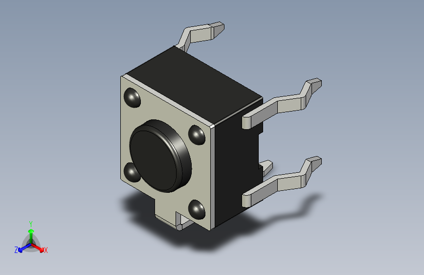 B2001623-6mm 带接地端子的触觉开关 THT