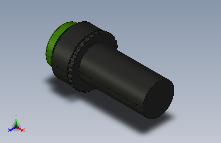 B2001647-背光锁按钮（绿色）