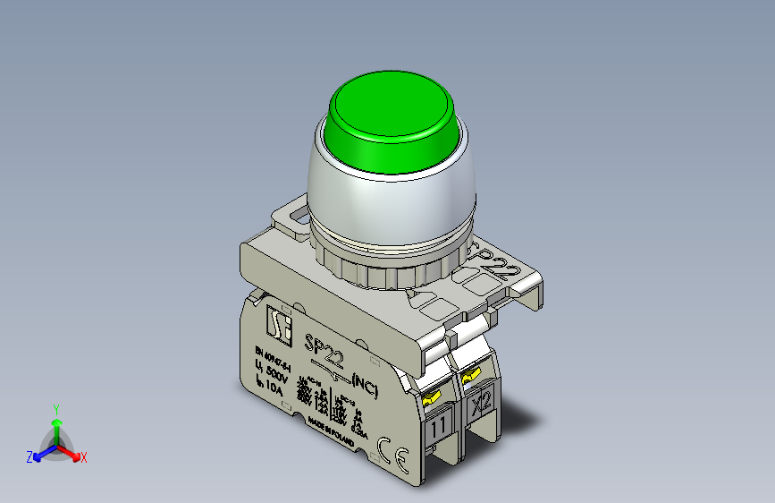 B2001666-按下按钮