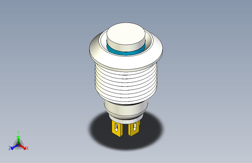B2001667-10毫米蓝色瞬间按钮