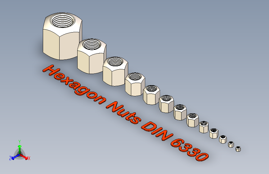 B3001125-多套六角螺母 DIN 6330
