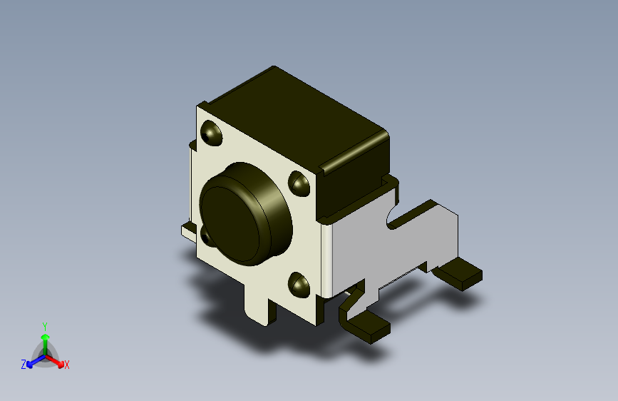 B3001293-侧边操作圆形按钮。 触摸开关