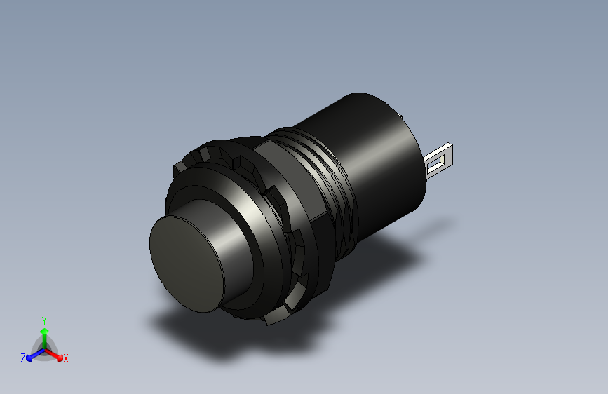 B3001443-16 毫米 临时按钮 黑色
