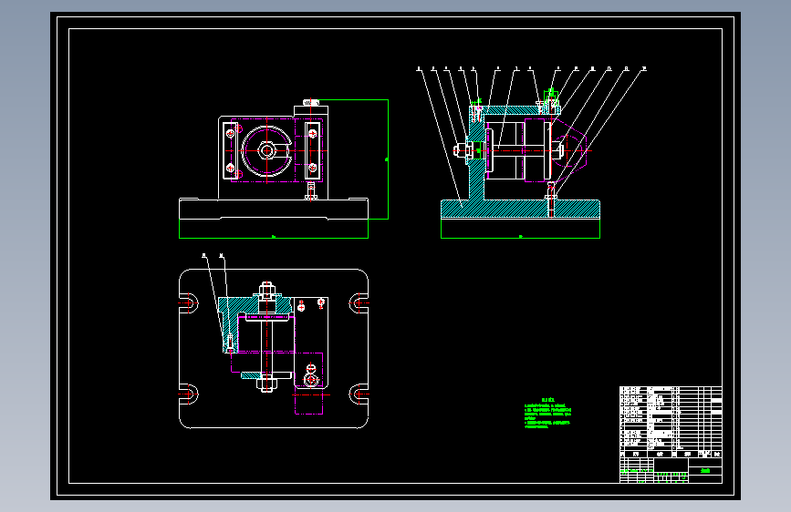 K546-托架零件钻孔夹具设计