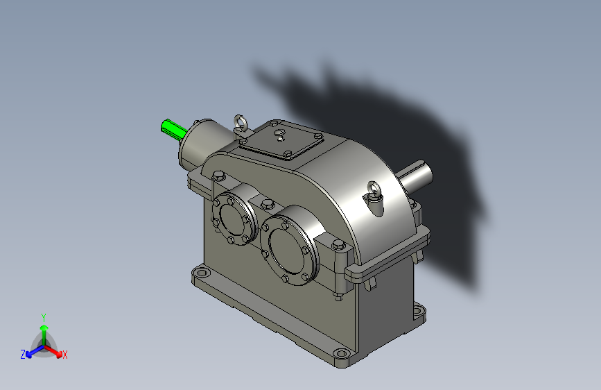 二级圆柱圆锥齿轮减速器49170