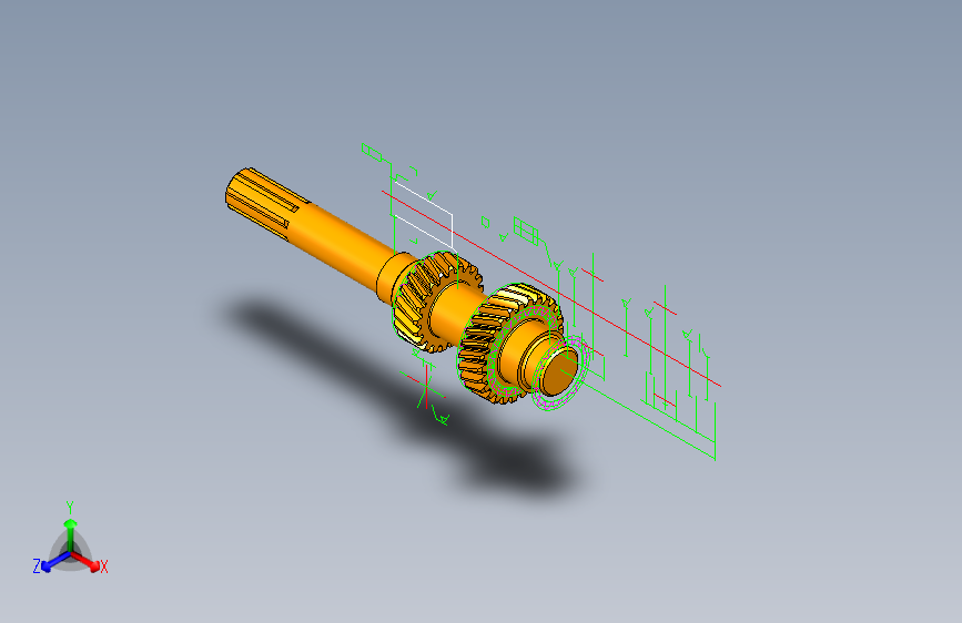 分动器三维和二维图 1165743