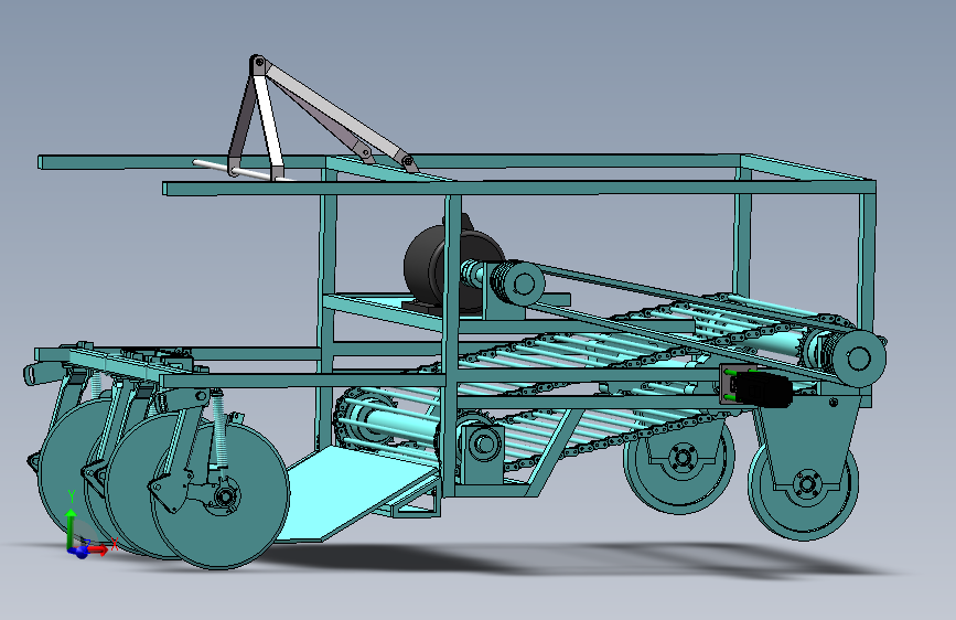 马铃薯收获机加分离装置 1623929