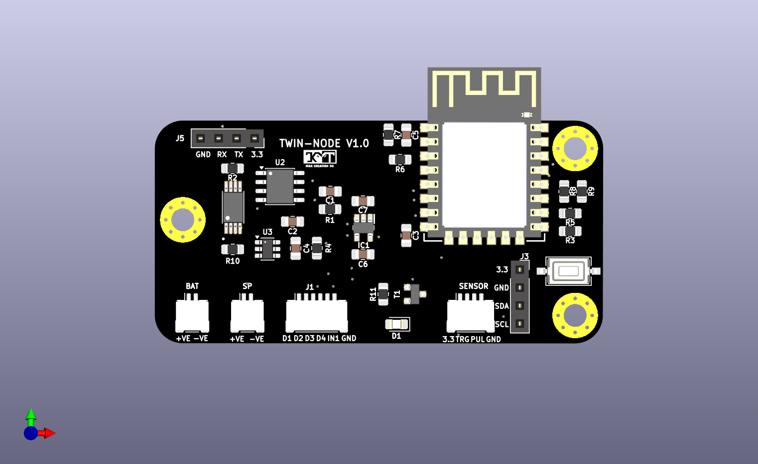 A0001258-双节点V1.0智能水位监测电路板