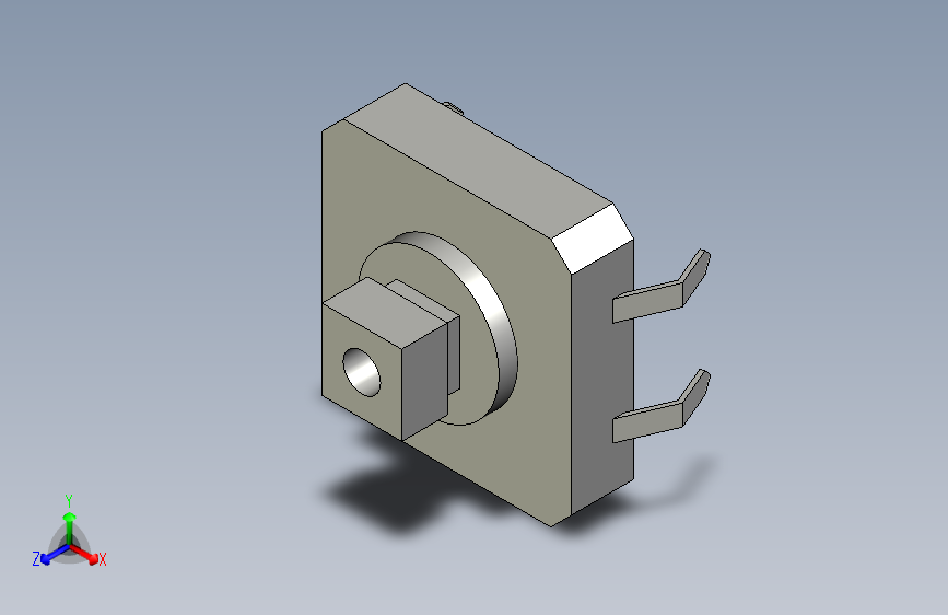 B2001704-B3F 12x12mm 投射式按钮