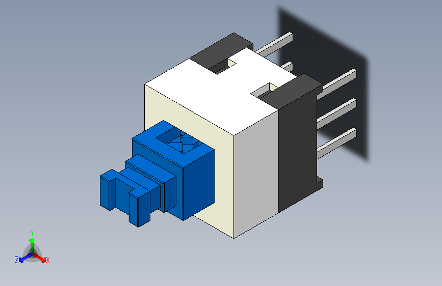 B3001449-PB22E07 7x7 按钮开关 DIP 6 PIN