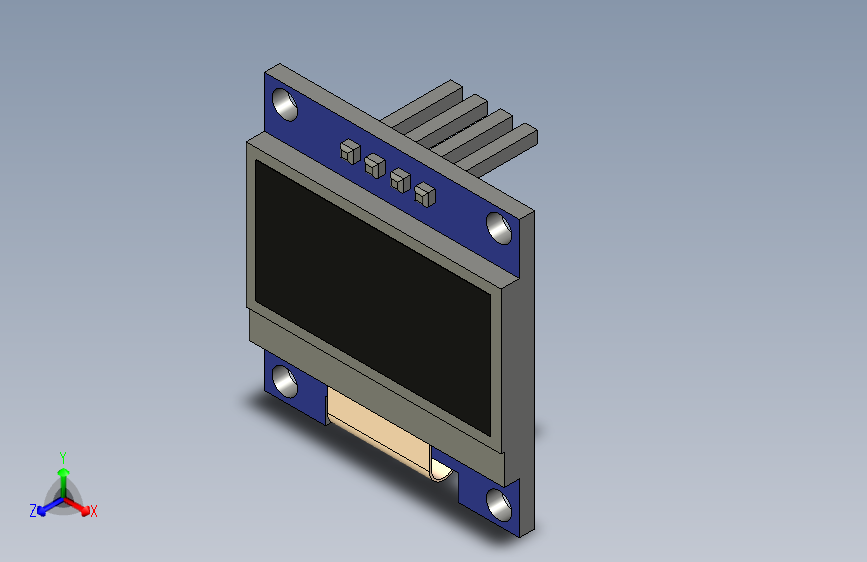 0.9英寸I2C OLED 128×64显示屏模块