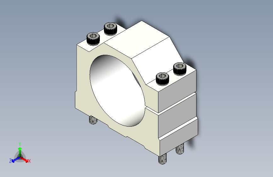 数控雕刻机主轴安装支架80mm