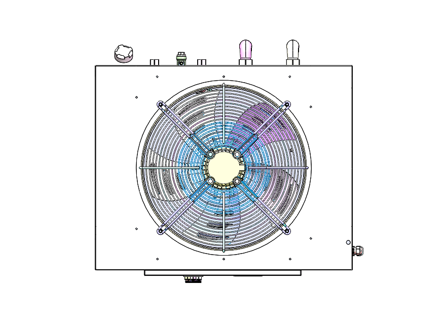 冷水机(风冷式)外形图