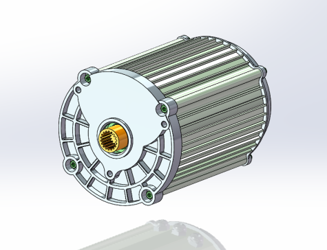 小功率电动车永磁同步电机结构模型