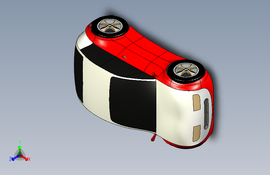 双人小汽车外壳