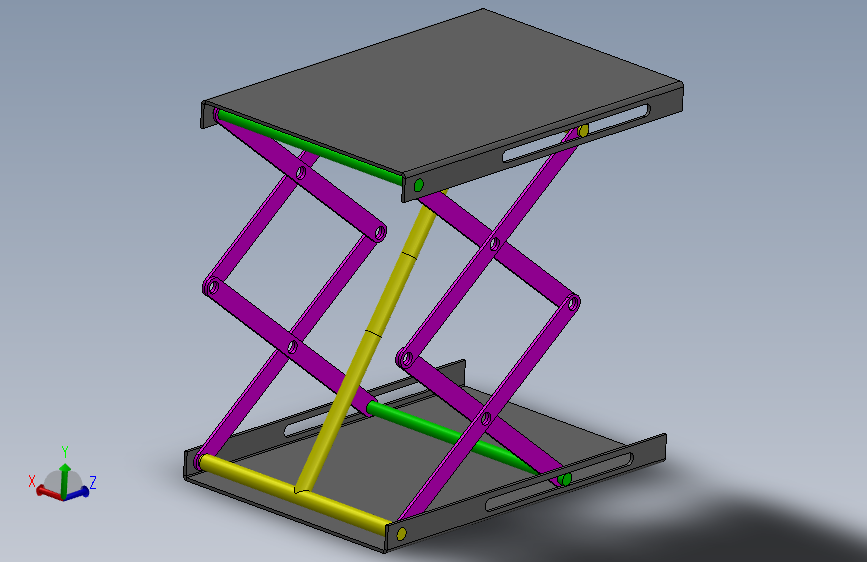 液压剪叉式升降机构