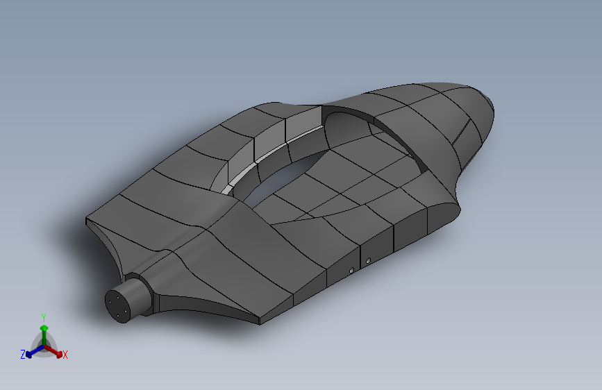 固定翼无人机机身切割