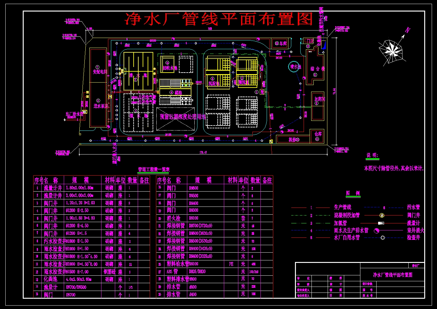 日供水能力1.5万吨自来水净水厂设计--1196675--100