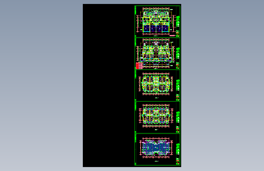 住宅楼D户型平面图